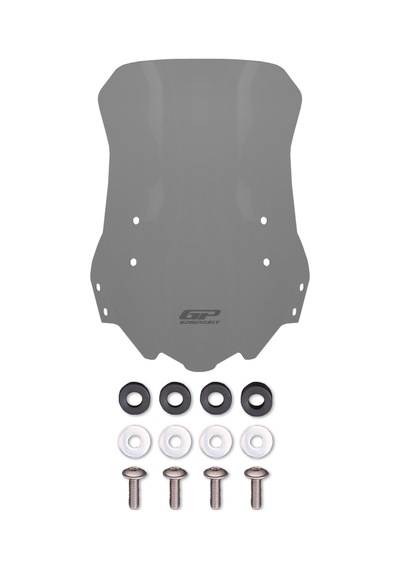 Gp Kompozit Benelli Trk 502 / 502x 2018-2023 Uyumlu Ön Tur Camı Füme 53 Cm