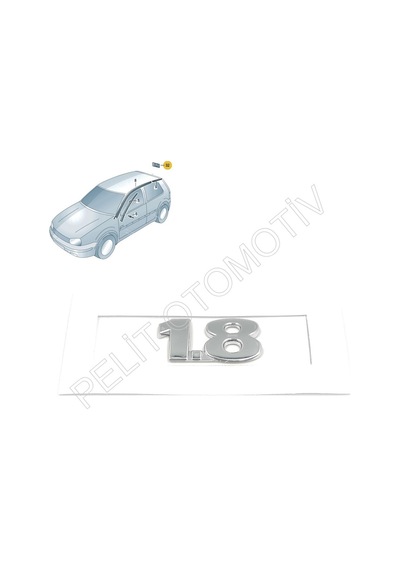 Golf 4 Bagaj Kapak 1.8 Krom Yazı 3b0853675