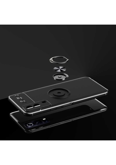 Vivo Y53S 4G Kılıf Yüzüklü Magnetli Ravel Case Kapak
