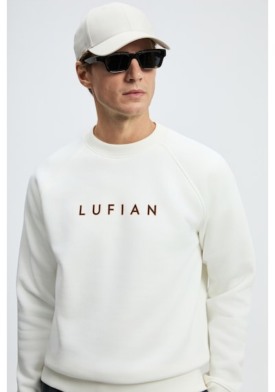 Lufian Bren Erkek Sweatshirt Kırık Beyaz Kırık Beyaz 112030219100510