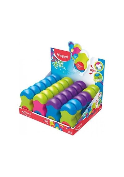 Maped Loopy Kalemtraş Renkli Silgili 049121