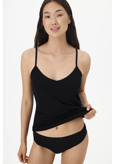 Penti Siyah V Neck Pamuklu Cami Atlet