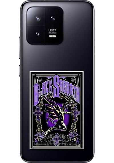 Xiaomi Mi 13 Uyumlu Şeffaf Kılıf Black Sabbath Tasarımlı