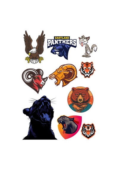 Agresif Hayvanlar Sticker Set-3 10 Parça Telefon, Tablet, Defter, Laptop Sticker