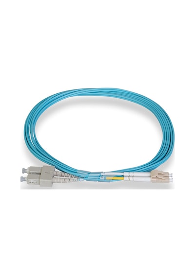 3M Lc-Sc Duplex Om4 Multimode Ofnp 2.0Mm Fiber Optik Patch Kablo