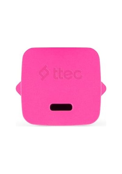 Ttec Smartcharger Gan 20w Pd Seyahat Hızlı Şarj Aleti + Usb-c - Lightning 120cm Kablo Neon Pembe