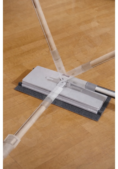 Tembel Mop 32 Cm Tüm Bezlerle Uyumlu Click Akıllı Mop Paleti Xl Kıskaçlı Mop El Değmeden Mop Aparatı
