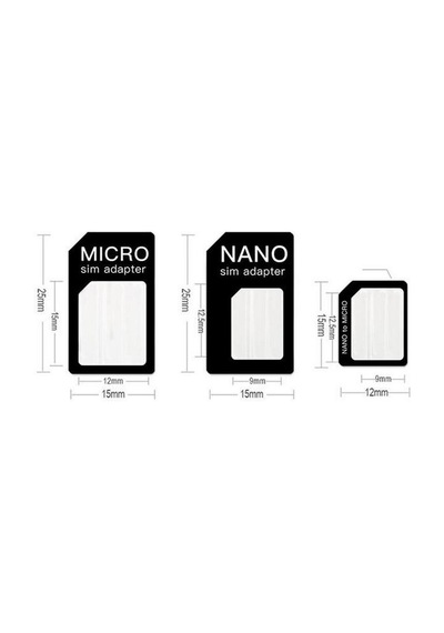 Nano Ve Micro Sim Kartları Için Sim Kartı Adaptörü