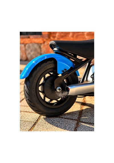 36v 180w Chopper Akülü Motor Elden Gazlı Dumanlı Şişme Lastikli Lityum Pilli Mavi