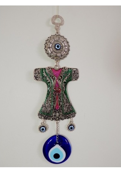 Nazar Boncuklu Mineli Büyük Kaftan (522773251)