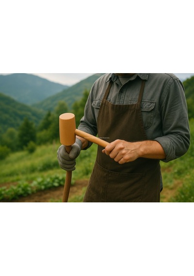 Proalet Ahşap Tokmak, El Yapımı Doğal Ağaç, Marangozluk Tokmağı, Gemicilik El Aleti, Mutfak, Kuruyemiş Ve Zanaat İçin, Ergonomik Saplı, Tahta, Dayanıklı Yapı