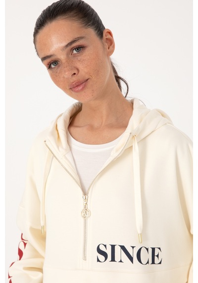 U.s. Polo Assn. Kadın Sweatshirt 50309055-vr256 İnci