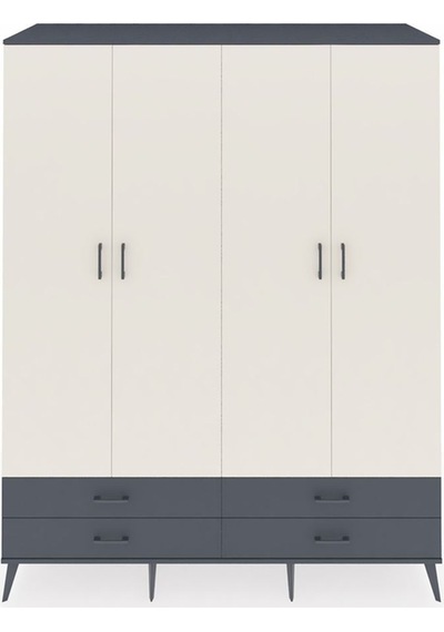 Kronos Gardrop 6 Raflı 4 Çekmeceli 2 Askılı 176x59x221 Antrasit-aytaşı/antrasit Aytaşı/antrasit Kronos Gardrop 6 Raflı 4 Çekmeceli 2 Askılı 176x59x221 Antrasit-aytaşı/antrasit Aytaşı/antrasit