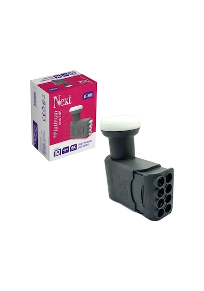 Next YE-808 Platinum Octo 0.1DB Full HD 4K 8' Li Lnb