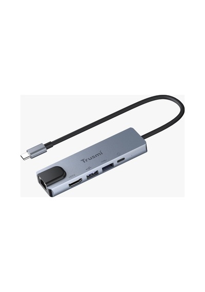 Trusmı Type-c Multifunctional Hub 5 İ 1 Arada Hdmı + Usb 3.0 + Pd Şarj Çoklayıcı Adaptör Macbook, Laptop Uyumlu