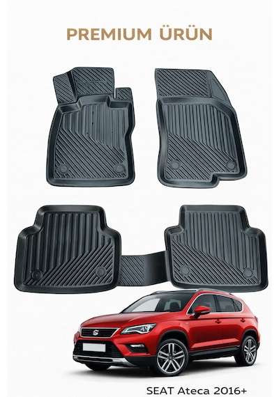 Seat Ateca 2016+uyumlu 3d Oto Paspas Premium