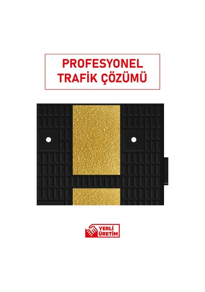 12110 Yk Kauçuk Şaseli Yol Kasisi + Kapak Reflektörlü Kapaklı Hız Kesici