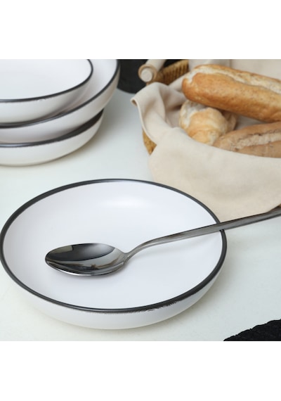 Simply Nordic Yemek Tabağı 18 Cm 6 Adet 19985 Beyaz