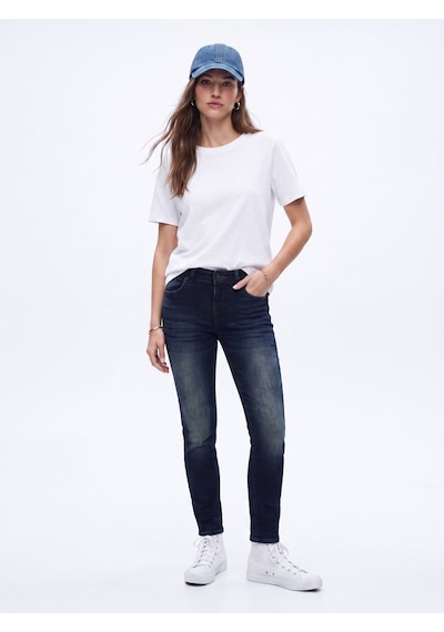 LTB Nıcole Dar Paça Orta Bel Mid Indigo Jean Pantolon Mavi