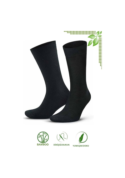 Kral Socks Bambu Erkek Soket Uzun Klasik Yazlık Dikişsiz 3'lü Set Çorap Çok Renkli