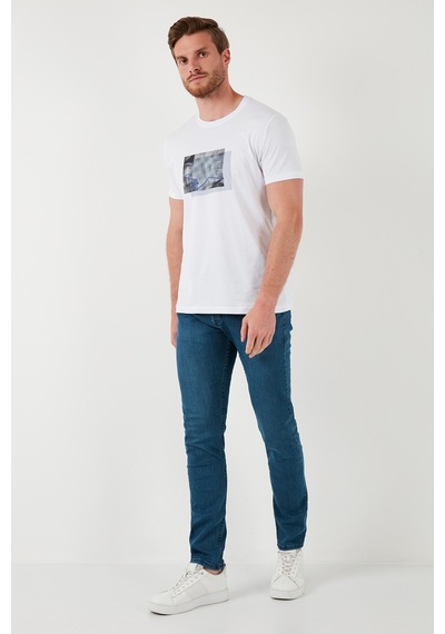 Buratti Pamuklu Yüksek Bel Slim Fit Jeans Erkek Kot Pantolon 6440305 Lacivert