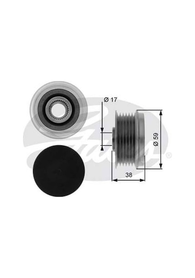 GATES OAP7039 ALTERNATÖR KASNAĞI PALIO ALBEA 03- DOBLO FIORINO 08
