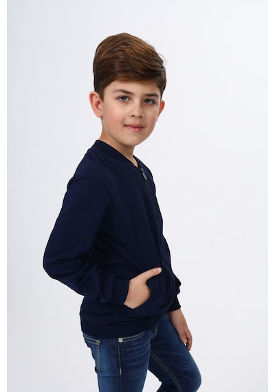 Toontoy Kids Toontoy Erkek Çocuk Kolej Yaka Fermuarlı Cepli Nakış Baskılı Örme Hırka - 2 İplik Lacivert Toontoy Kids Toontoy Erkek Çocuk Kolej Yaka Fermuarlı Cepli Nakış Baskılı Örme Hırka - 2 İplik Lacivert