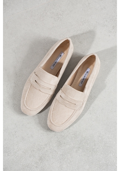 Coco Kadın Loafer Babet Bej