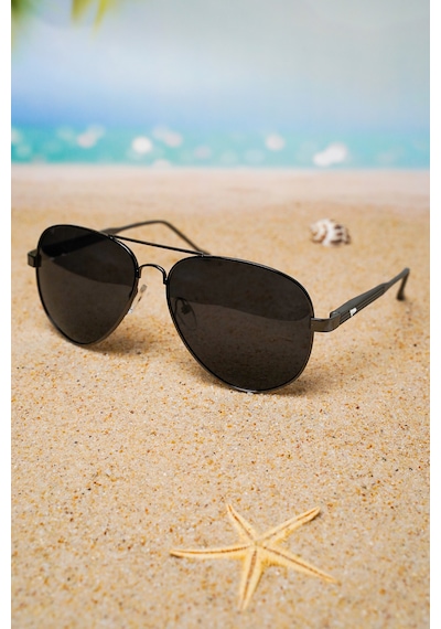 Di Caprio Dc4014gun Damla Model Aviator Polarize Camlı Erkek Güneş Gözlüğü Füme