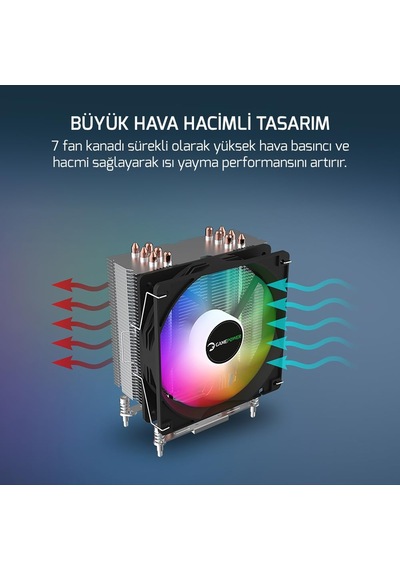 Glace Tc6 Argb Siyah 1x120mm Lga1851/am5 İşlemci Hava Soğutucu Diğer