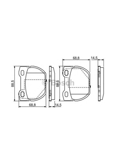 BOSCH 986424827 ARKA BALATA DEFENDER(90-98)