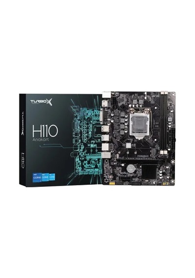 Turbox Titanx D3 H110 Sata,m2 Ddr3 Usb 3.0 Dvı Hdmi Ses G.lan 1151p 6.7.8.9 Gen Anakart