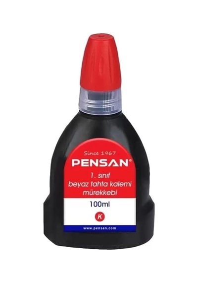 Pensan Tahta Kalemi Mürekkebi Kırmızı 100 Ml 4009 Çok Renkli