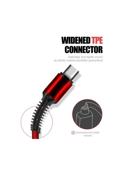 Zore Lc93 3 In 1 3.4A Micro+Lightning+Type-C Usb Kablo 1.2M