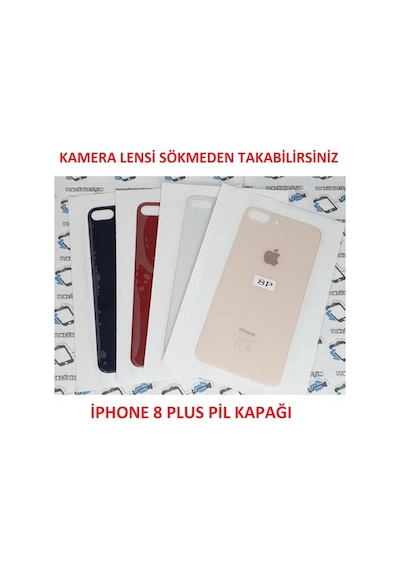Apple Uyumlu iPhone 8 Plus Arka Pil Batarya Kapağı (Cam) (185729095)