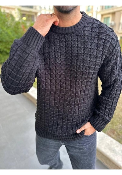 Kazak Oversize Kare Örgü Desenli Naturel Pamuk Bol Kesim Bisiklet Yaka Tüylenmeyen Salaş Triko Ekru Kazak Oversize Kare Örgü Desenli Naturel Pamuk Bol Kesim Bisiklet Yaka Tüylenmeyen Salaş Triko Ekru