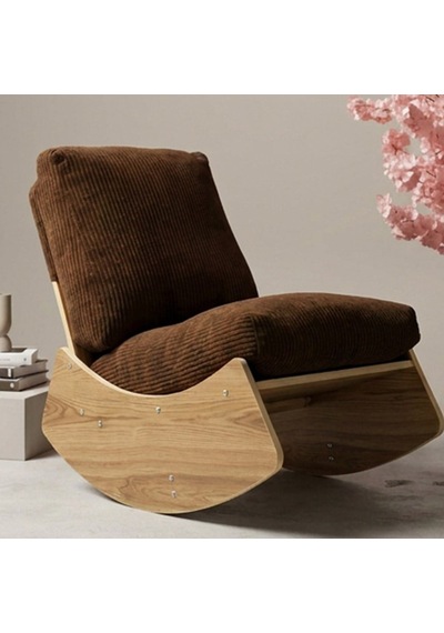 Comfort Sallanır Koltuk Tv Koltuğu Sallanan Berjer Sandalye Kahverengi