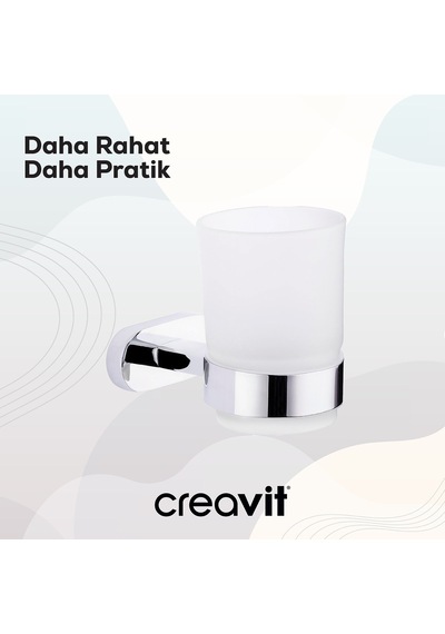Creavit PL18803 Planet Diş Fırçalık Krom