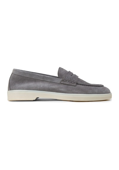 Deery Kadın Hakiki Süet Gri Loafer Ayakkabı - 02038zgrıc01