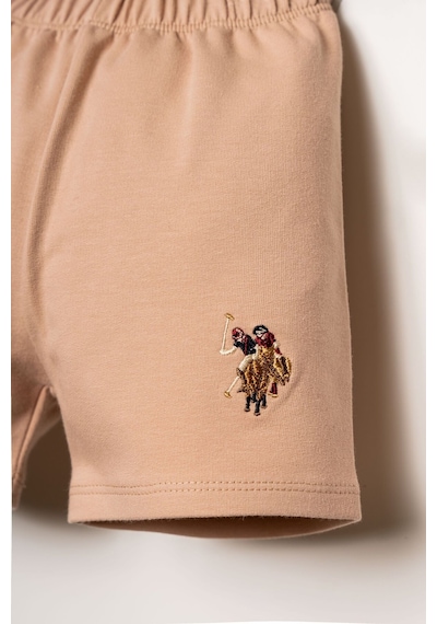 U.s. Polo Assn. Erkek Bebek Beyaz Şort Takım Usb2930-c-v2 Beyaz