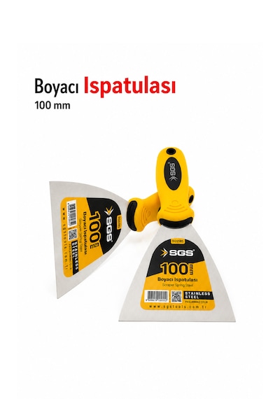 Spatula 10 Cm Boyacı Sıvacı Ispatulası Paslanmaz Çelik 1 Adet