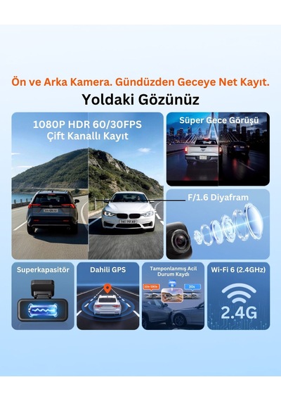 70mai A210 Ön Kamera + Rc21 Arka Kamera