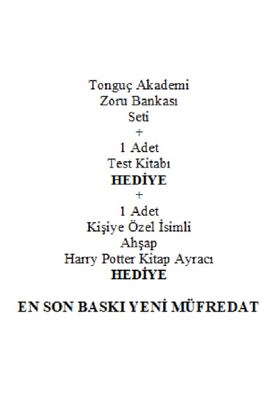 Tonguç Akademi 8. Sınıf Zoru Bankası Seti En Son Baskı Yeni + Test Kitabı Hediye + Kişiye Özel Ahşap Harry Potter Kitap Ayracı Hediye