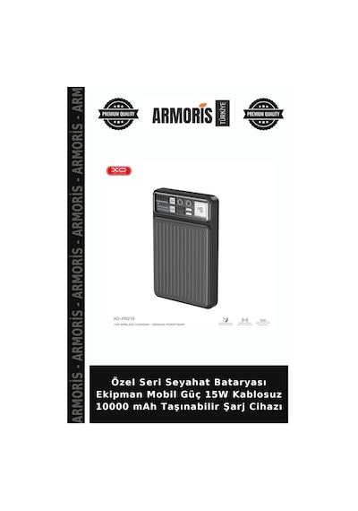 Özel Seri Seyahat Bataryası Ekipman Mobil Güç 15w Kablosuz 10000 Mah Taşınabilir Şarj Cihazı Çok Renkli