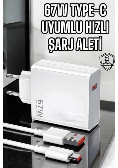 Şarj Aleti Turbo Hızlı 67w Typec Hızlı Şarj
