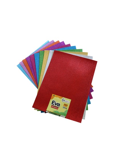 Bafix Eva Simli Yapışkanlı 50x70 10 Renk Karışık Çok Renkli