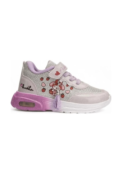Bebe Işıklı Cırtlı Sneaker Spor Ayakkabı Lila