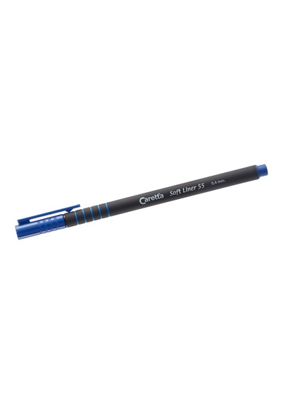 Caretta Soft Liner 55 Fineliner Kalem, Koyu Mavi, 0.4 Mm