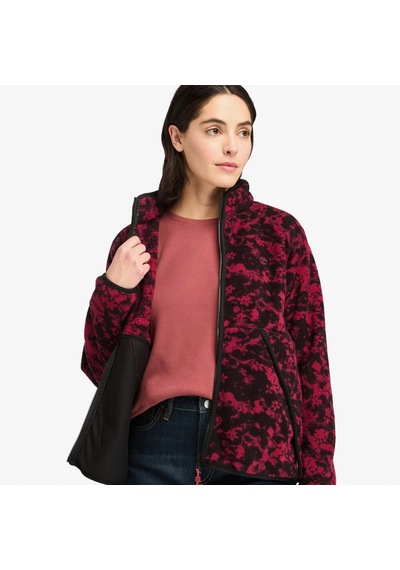 Timberland Printed Full-zıp Sherpa Kadın Bordo Cekettb0a5zuqefy1
