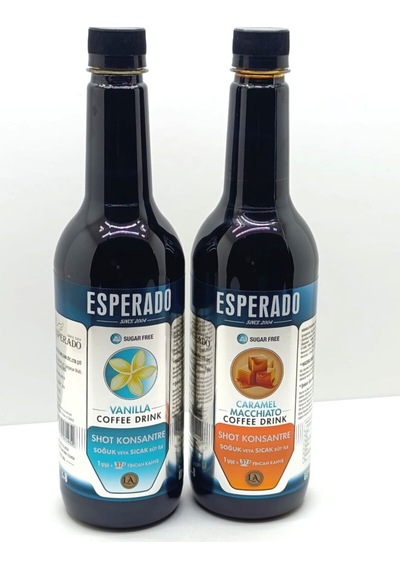Çabuk Kahve Vanilya Karamel Aromalı Soğuk/sıcak Kahve Mix 2 Li Set 750 Ml Çözünebilir